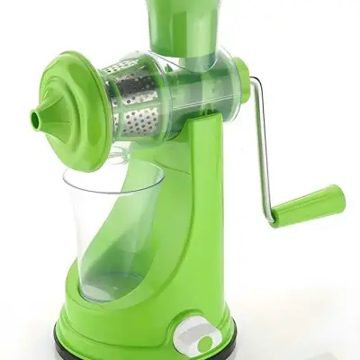 Hand Juicer for Fruits and Vegetables with Steel Handle Vacuum Locking System
