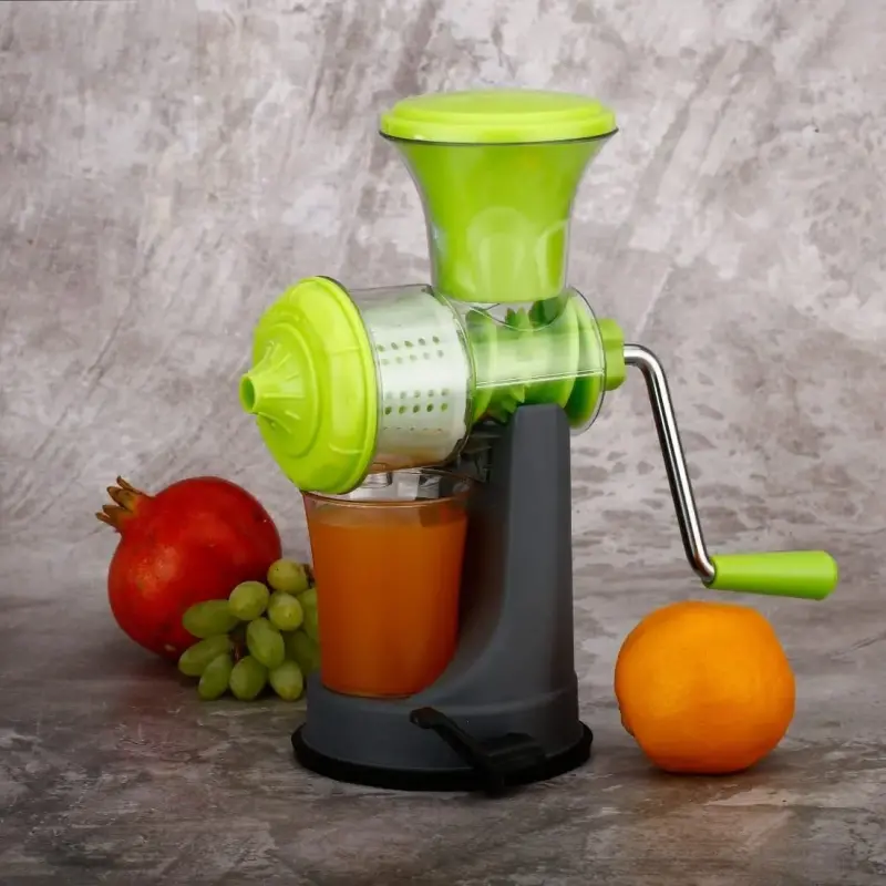 Hand Juicer for Fruits and Vegetables with Steel Handle Vacuum Locking System