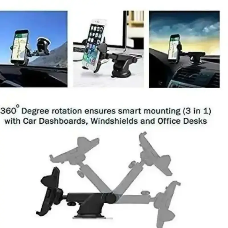 Car Mobile Holder For Dashboard Black